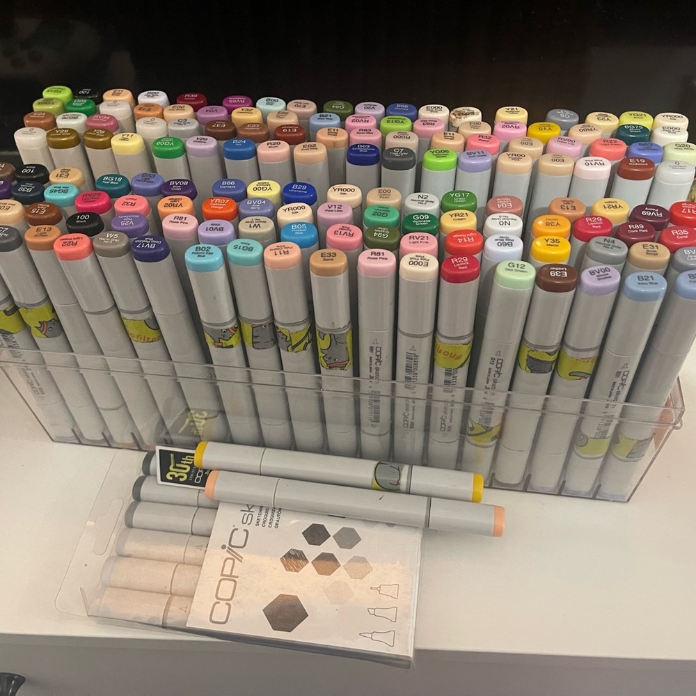 Used 152 Copic markers
